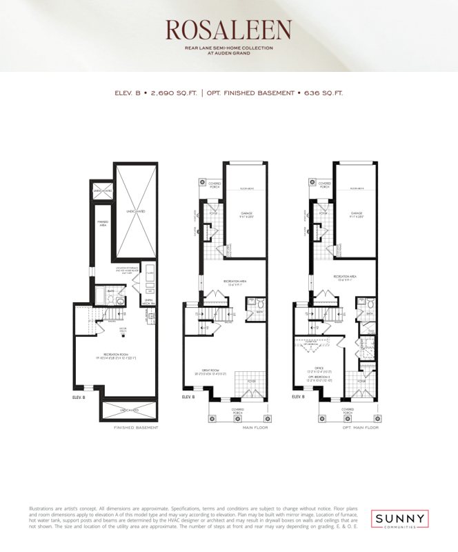 Elevation B floor plan preview